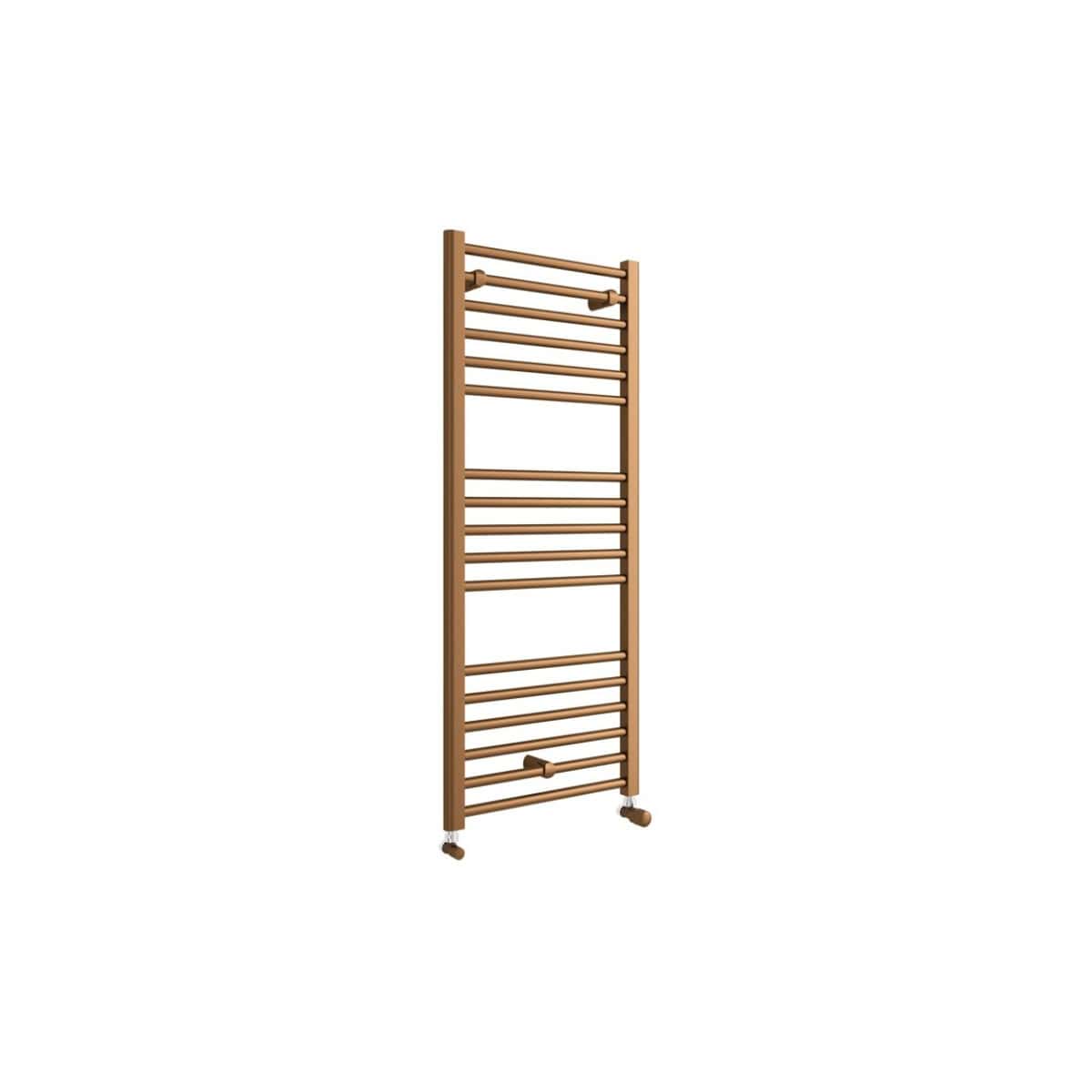 Oak wooden heated towel radiator for bathrooms and wet rooms, modern and space-saving design ideal for drying towels and enhancing bathroom comfort.