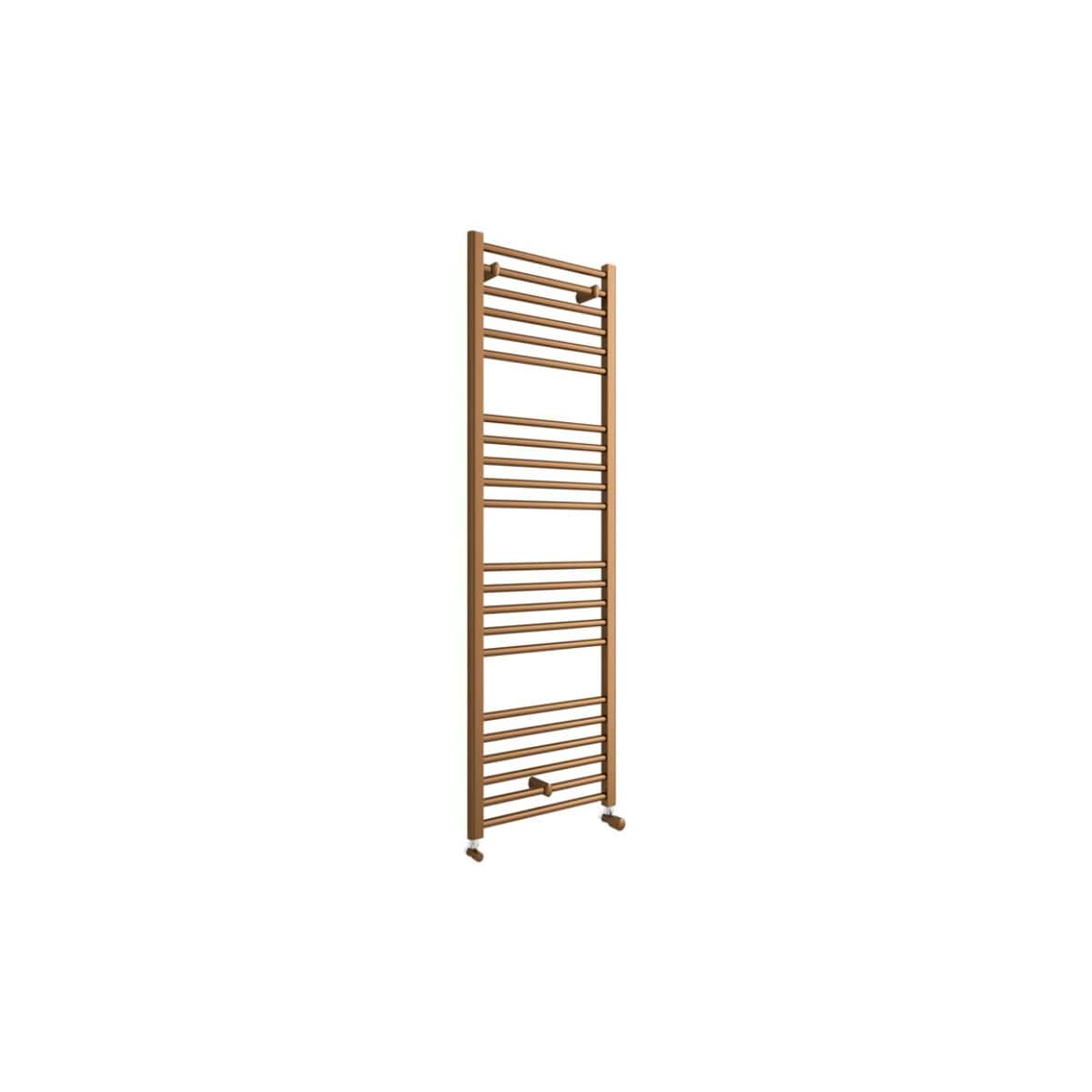 Light oak bathroom heated towel rail with multiple horizontal bars, ideal for drying and warming towels, featuring a modern design perfect for contemporary wet rooms and bathrooms.