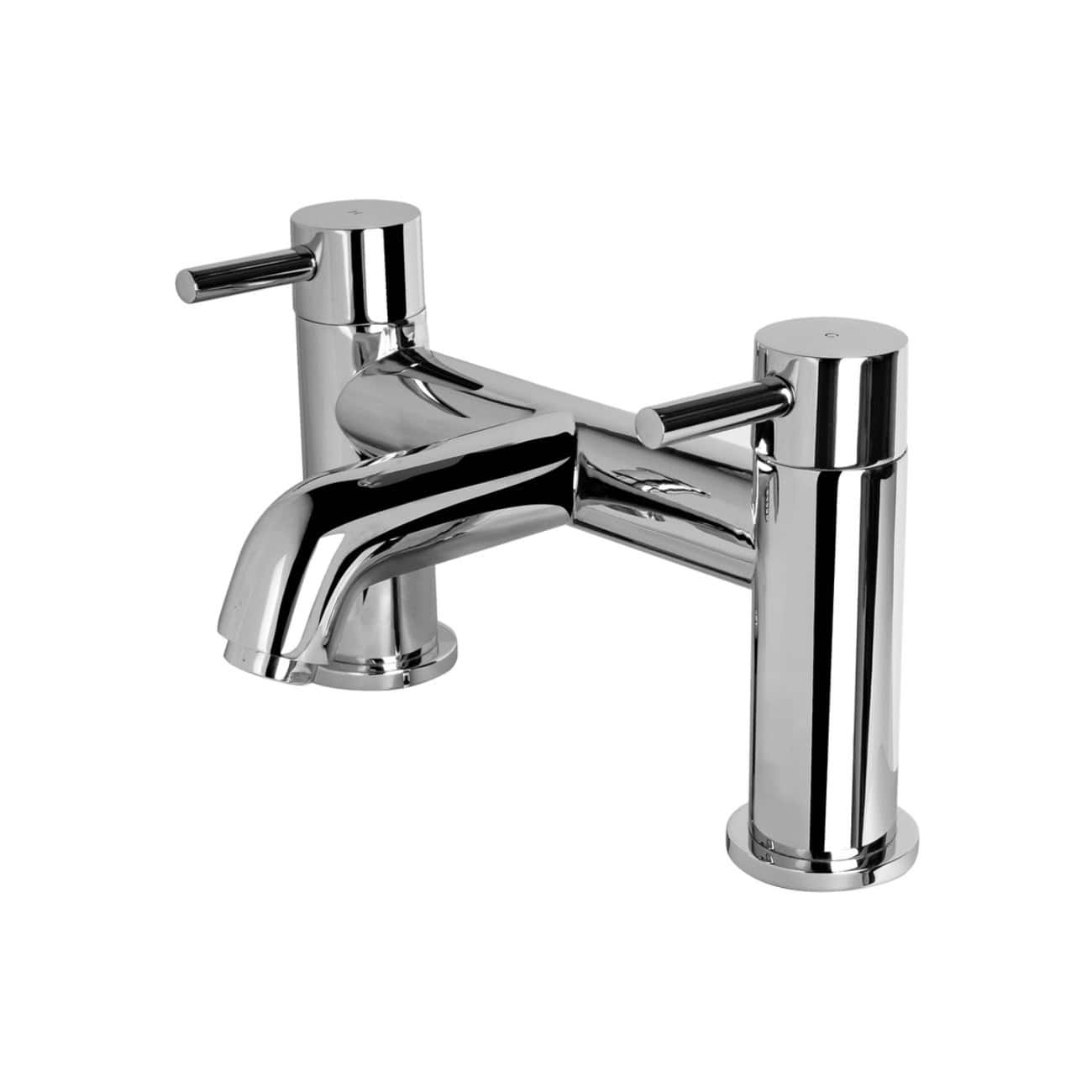 Chrome kitchen sink mixer tap with lever handles for modern bathroom and kitchen installations. Durable, stylish, and easy to use, perfect for upgrading your bathroom or kitchen plumbing fixtures.