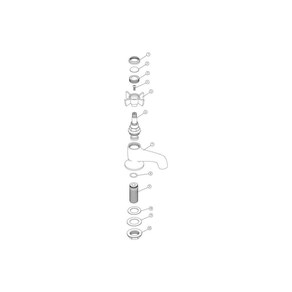 Flexible, reusable plumbing parts exploded view illustration for Bubly Bathrooms, highlighting bath and sink fixtures. Perfect for plumbing repairs and renovations.