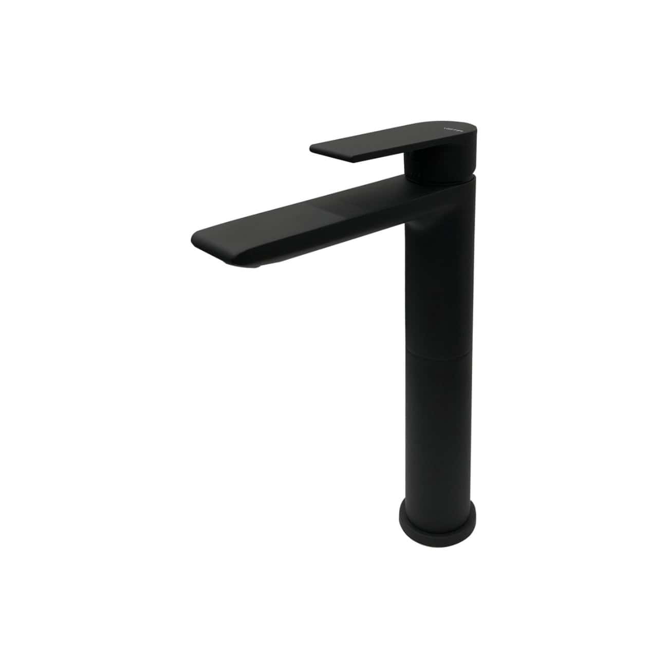 Black modern bathroom faucet with sleek design, single handle, and durable finish for stylish bathroom decor. Perfect for contemporary bathroom sink installations.