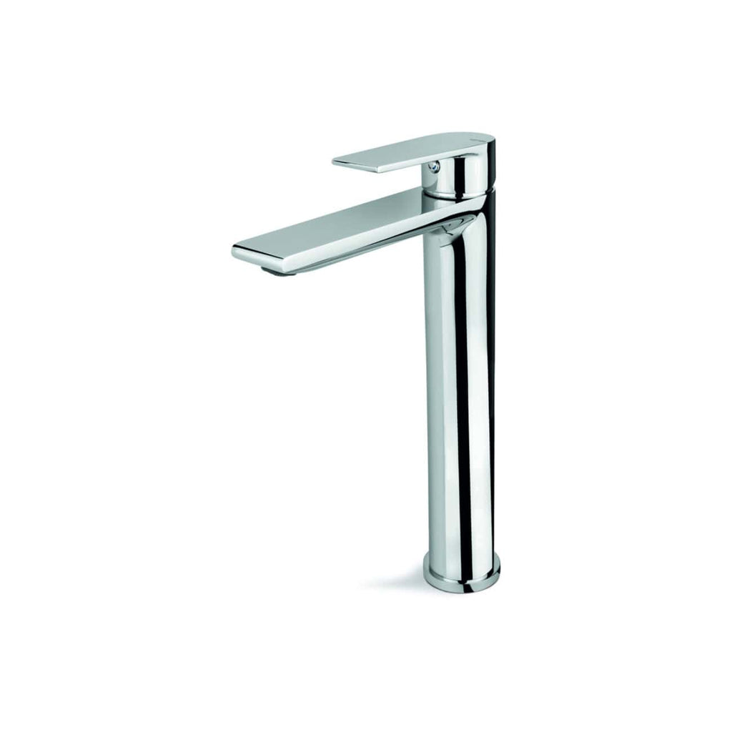 Sleek chrome bathroom tap with modern design, ideal for contemporary bathroom fixtures.