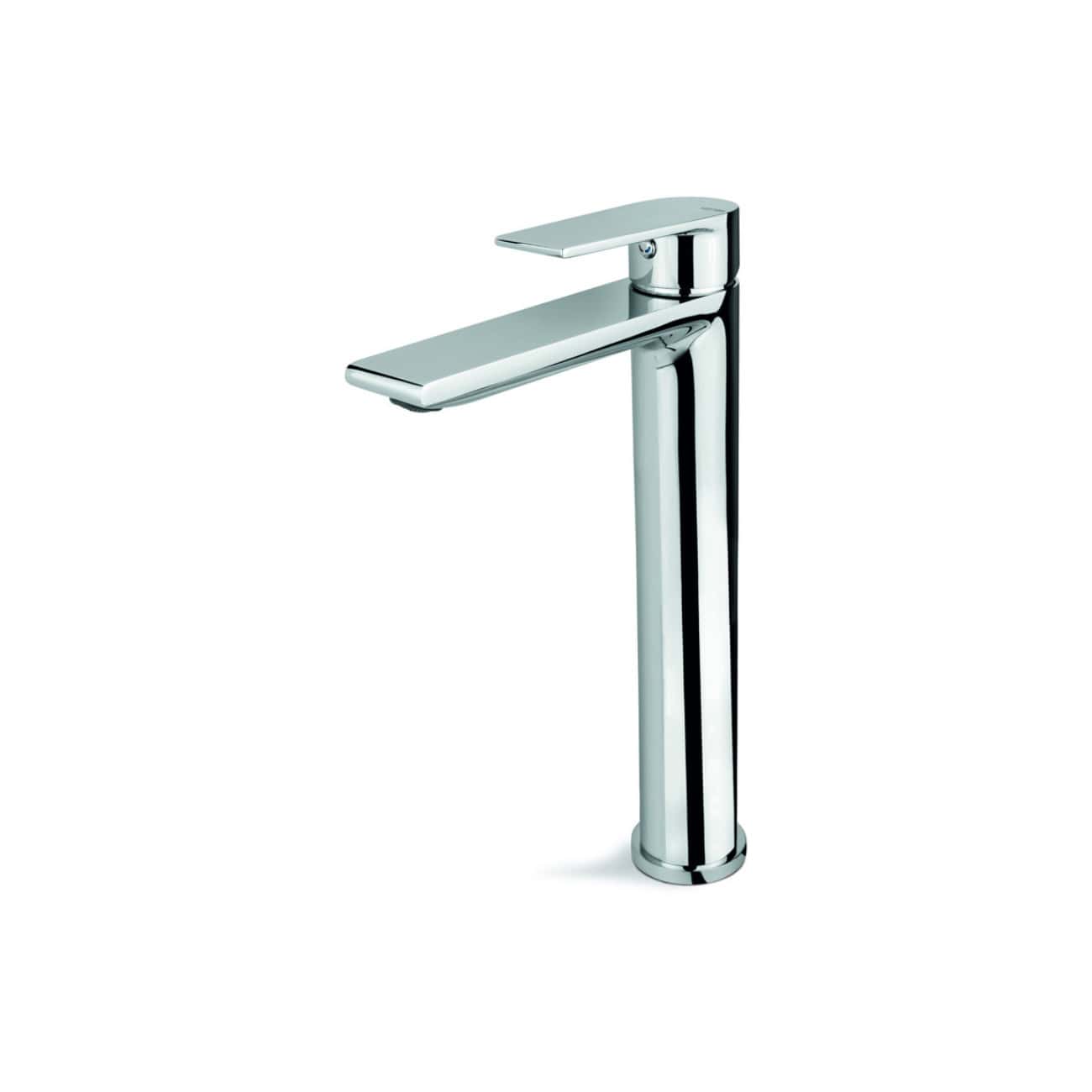 Sleek chrome bathroom tap with modern design, ideal for contemporary bathroom fixtures.