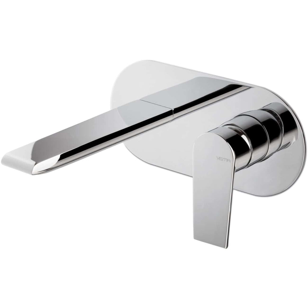 Sleek modern chrome bathroom tap with a minimalist design, ideal for contemporary bathrooms and kitchen sinks. Elegant and functional, perfect for upgrading bathroom fixtures.