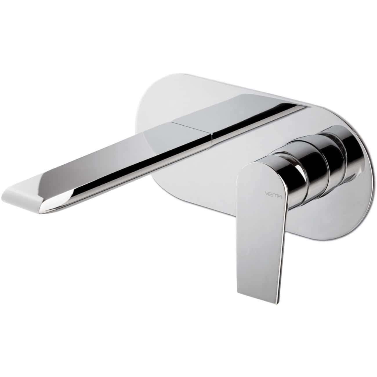 Sleek modern chrome bathroom tap with a minimalist design, ideal for contemporary bathrooms and kitchen sinks. Elegant and functional, perfect for upgrading bathroom fixtures.