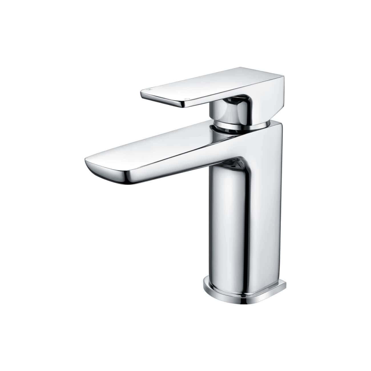 Sleek chrome bathroom faucet by Bubly Bathrooms, featuring modern minimalist design and durable finish. Perfect for enhancing contemporary bathroom aesthetics and functionality.