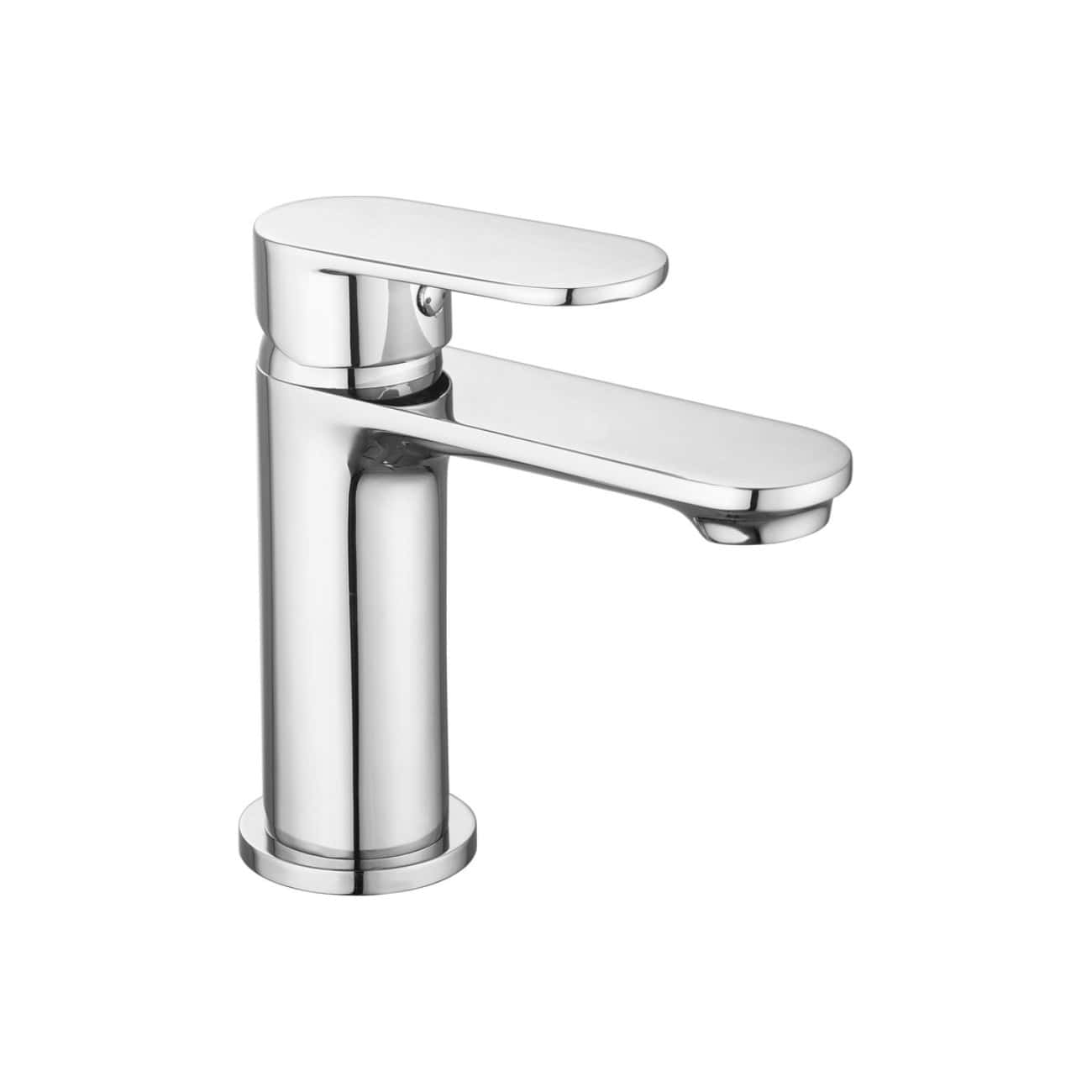 Sleek chrome bathroom tap with a modern, minimalist design suitable for contemporary bathrooms and washrooms.