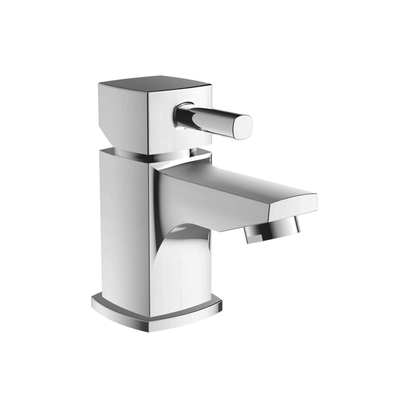 Modern chrome bathroom tap, minimalist design, high-quality fixture for stylish bubly bathrooms, sleek water outlet, and durable construction for contemporary bathroom setups.