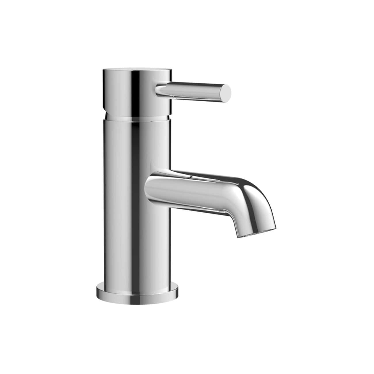 Polished chrome bathroom tap, modern single-handle mixer faucet from Bubly Bathrooms. Durable design ideal for contemporary bathroom or vanity sink installations.