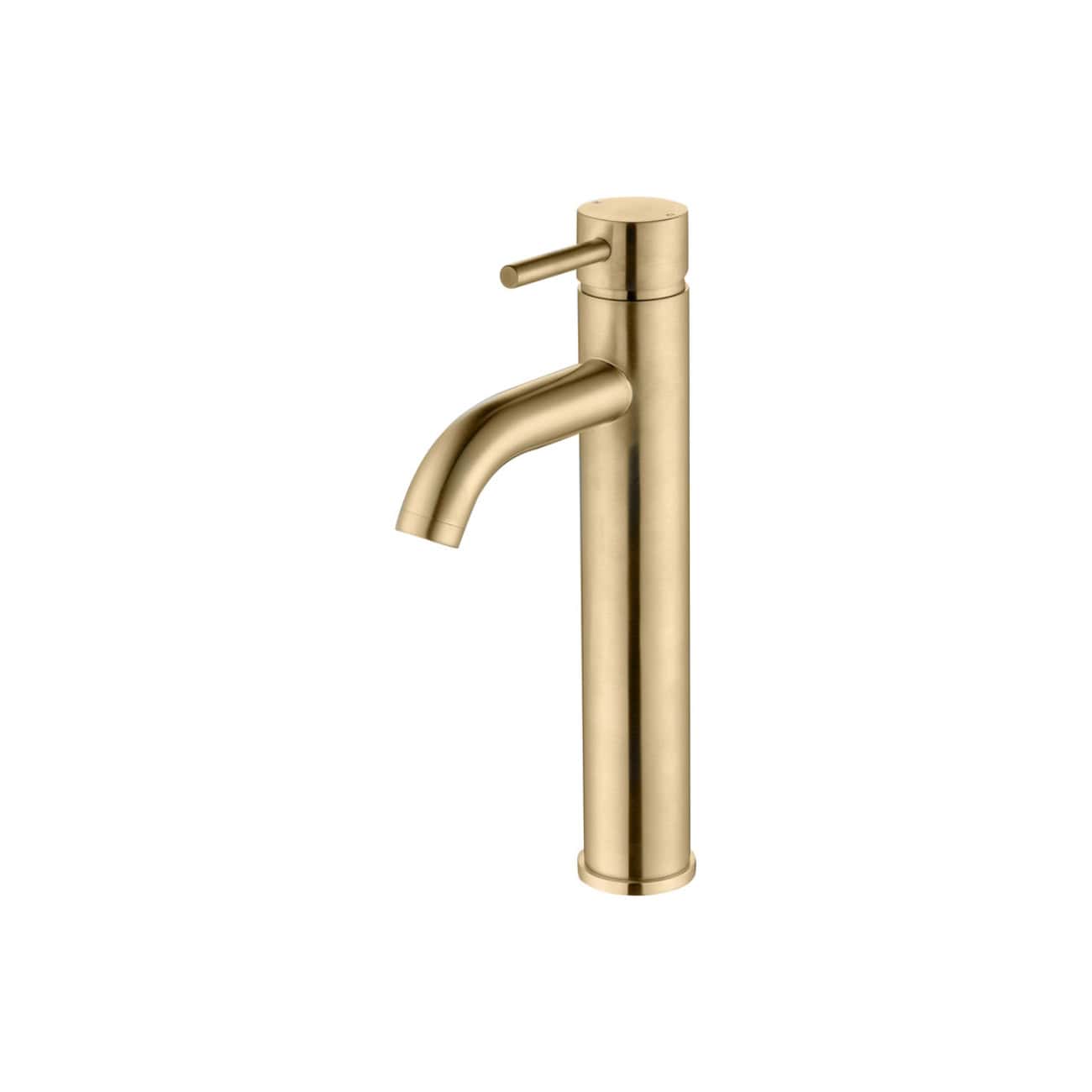 Brass finish bathroom tap with modern sleek design, perfect for contemporary bathroom renovations and high-end fixtures. Durable and stylish for everyday use and aesthetic upgrades.