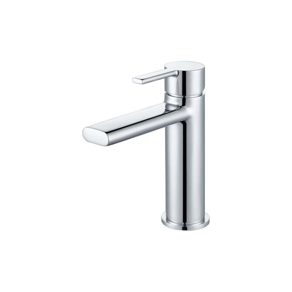 Sleek modern chrome bathroom sink mixer tap, perfect for contemporary bathroom upgrades and installations. Durable, stylish design, compatible with various sink types. Suitable for residential and commercial bathrooms.
