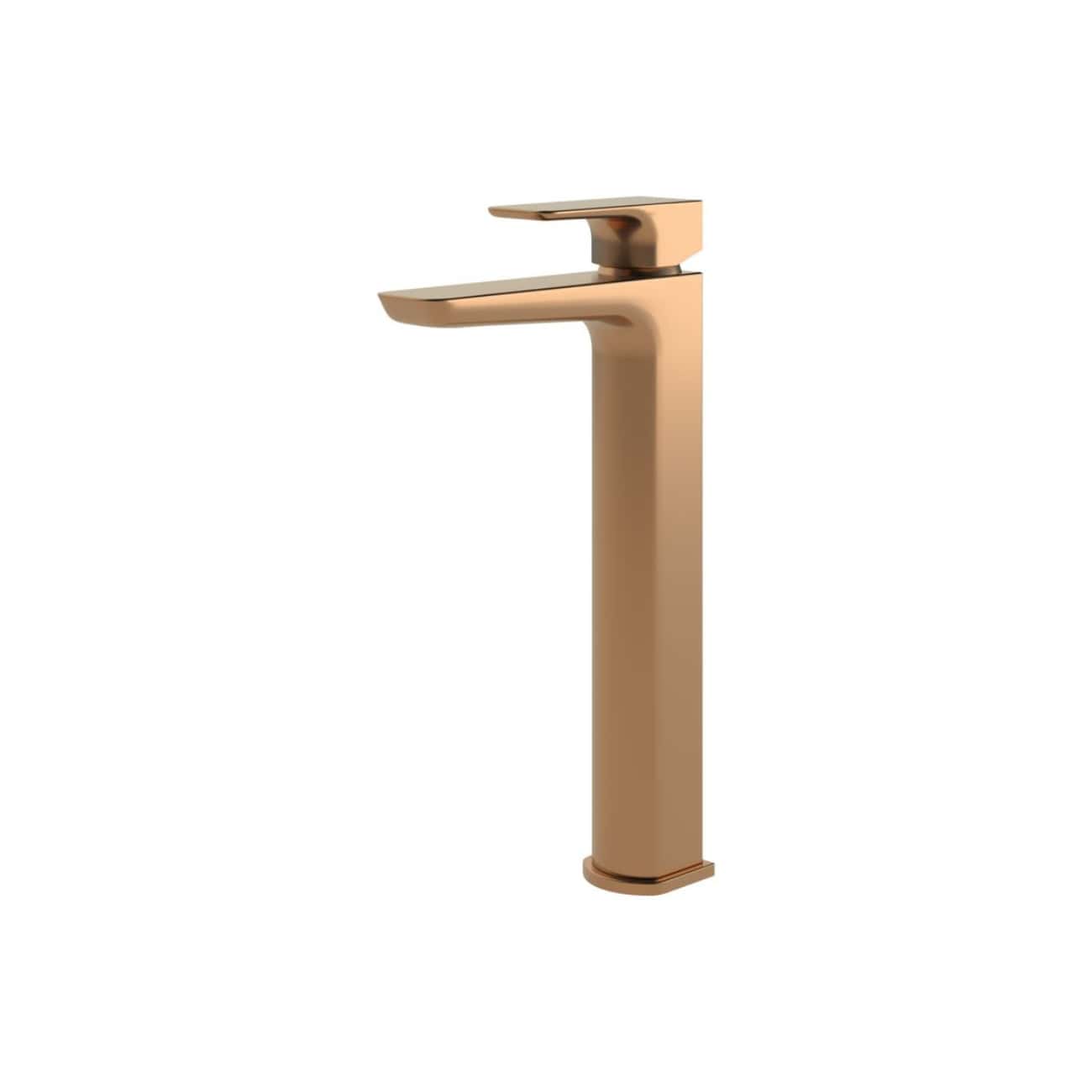 Brushed gold bathroom basin mixer tap with modern, minimalist design, ideal for contemporary bathroom upgrades. Perfect for adding a stylish and functional touch to your bathroom sink area.