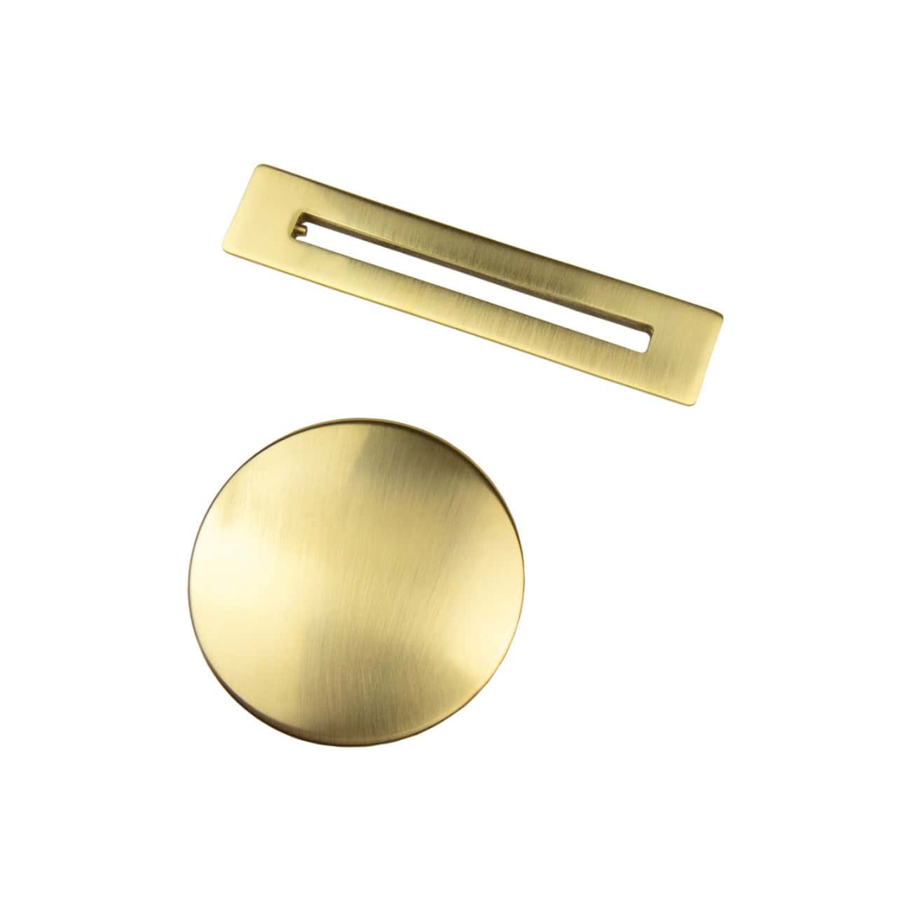Brass bathroom soap dish and cover set with modern minimalist design, ideal for stylish bathroom decor and organisation, durable metal construction, gold finish.