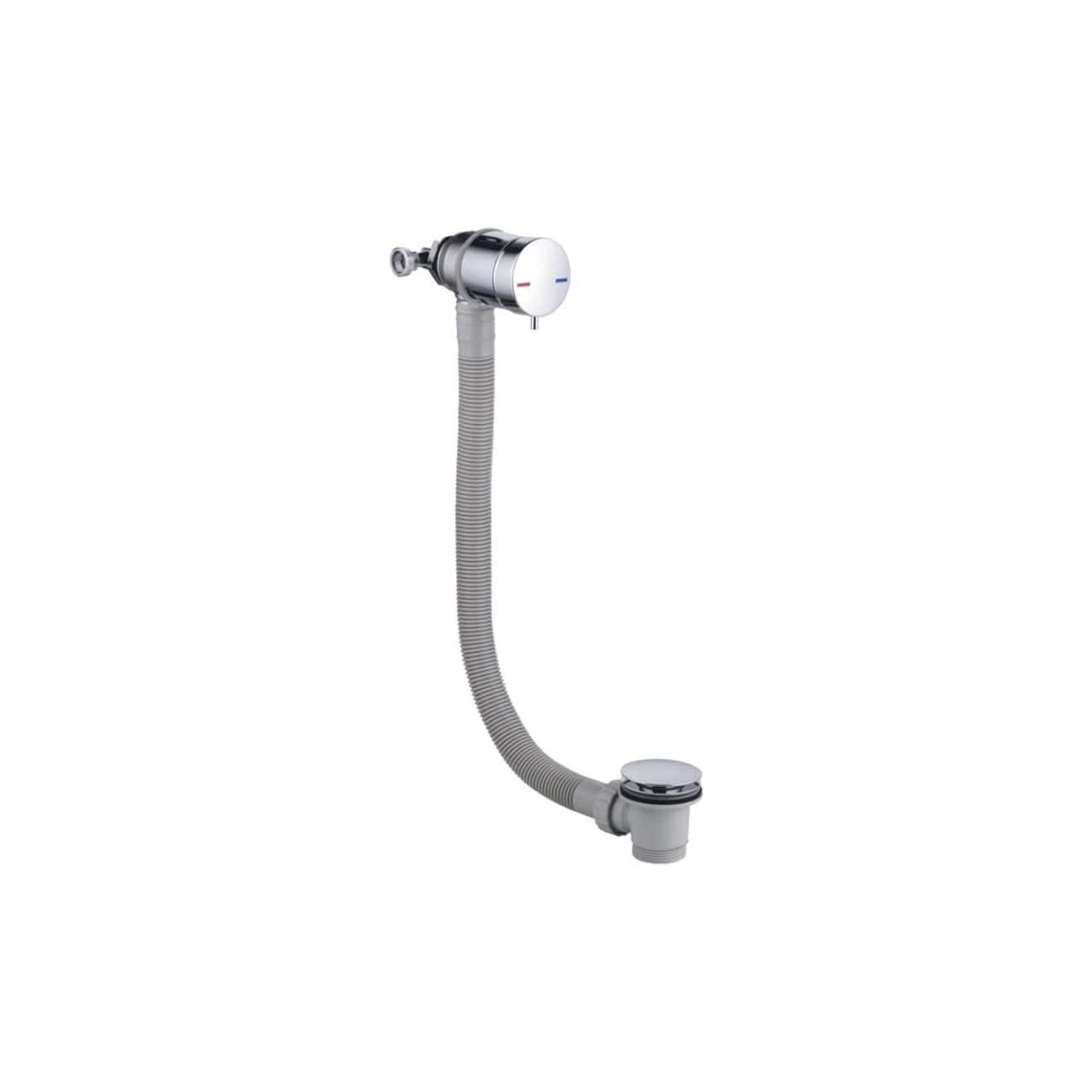 Flexible kitchen sink waste pipe with adjustable connection for easy installation. Durable plastic design suitable for modern bathrooms and kitchens, ensuring efficient waste drainage.