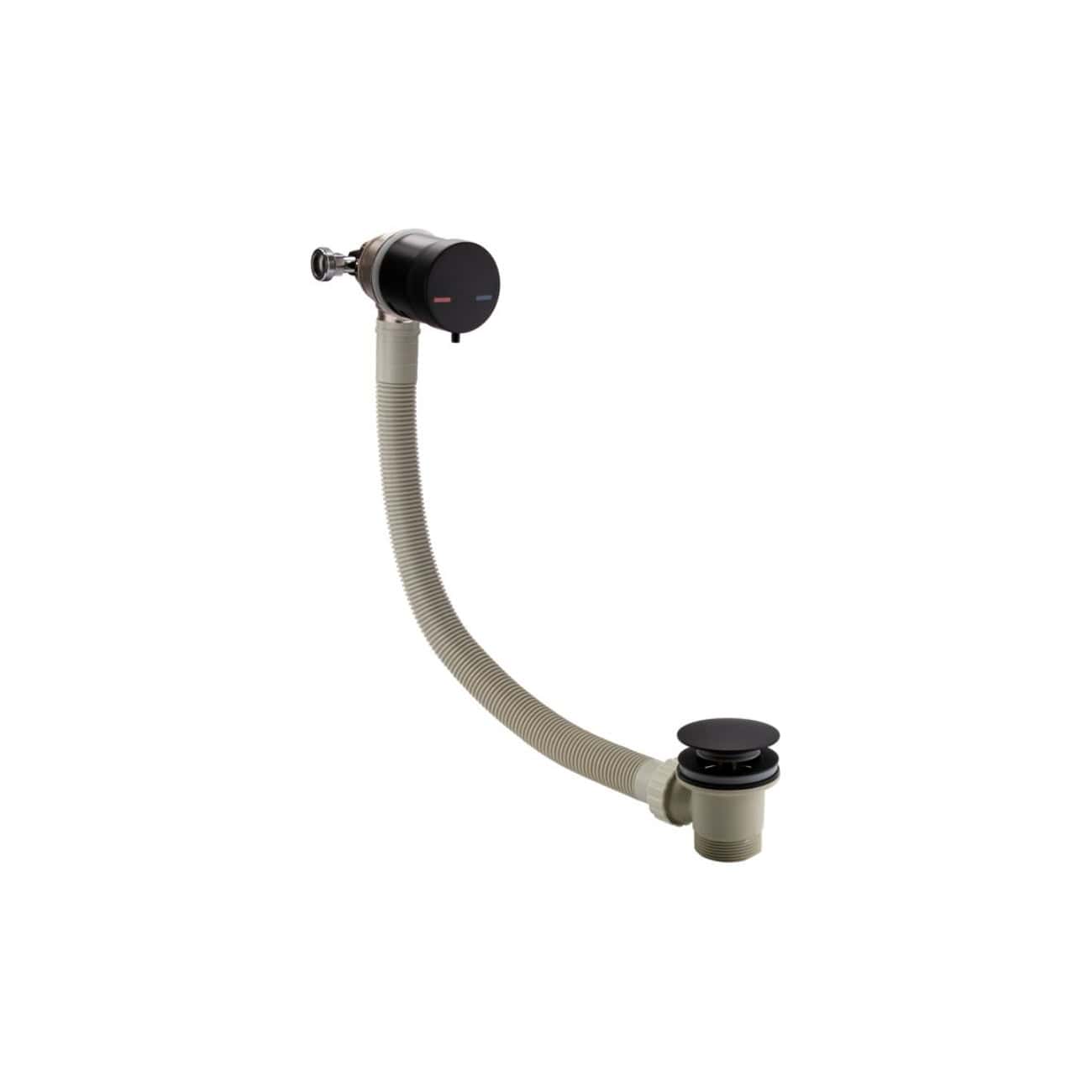 Flexible sink waste pipe with adjustable fittings, suitable for efficient bathroom plumbing and drainage solutions.