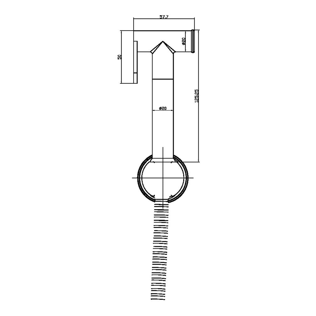 Scudo Thermostatic Douche Kit