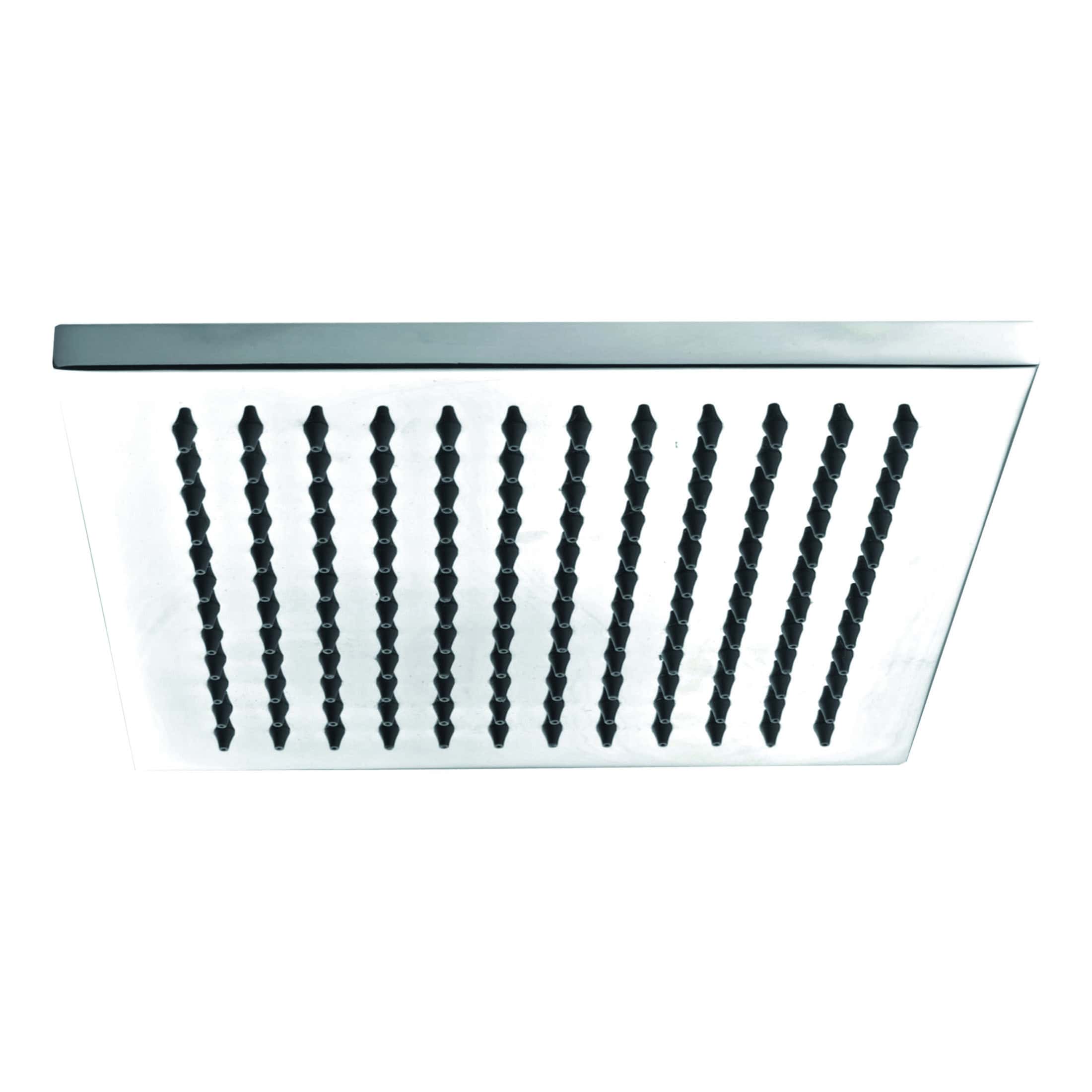 Modern square walk-in shower head with multiple adjustable nozzles for a luxurious bathroom upgrade. Designed for optimal water flow and easy installation by Bubly Bathrooms.