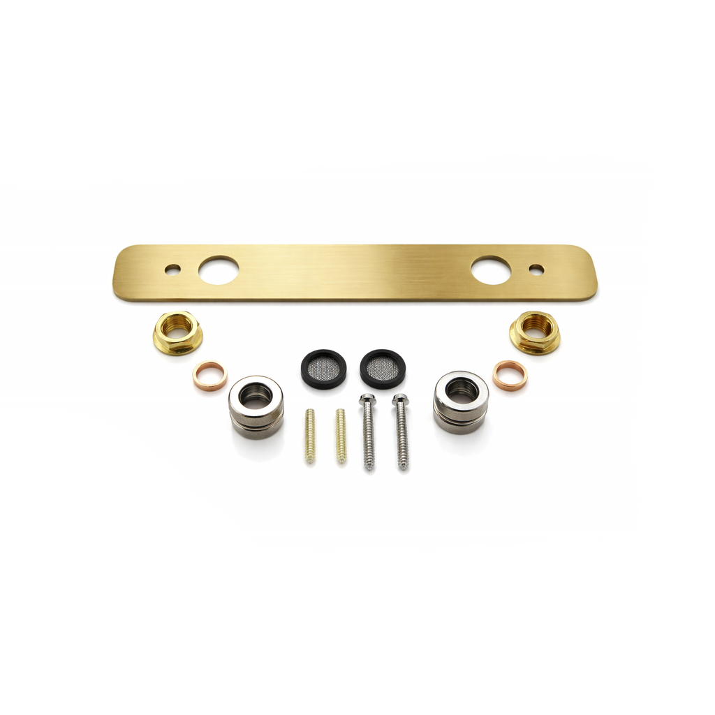 Scudo Easy Kit Plate, Brushed Brass