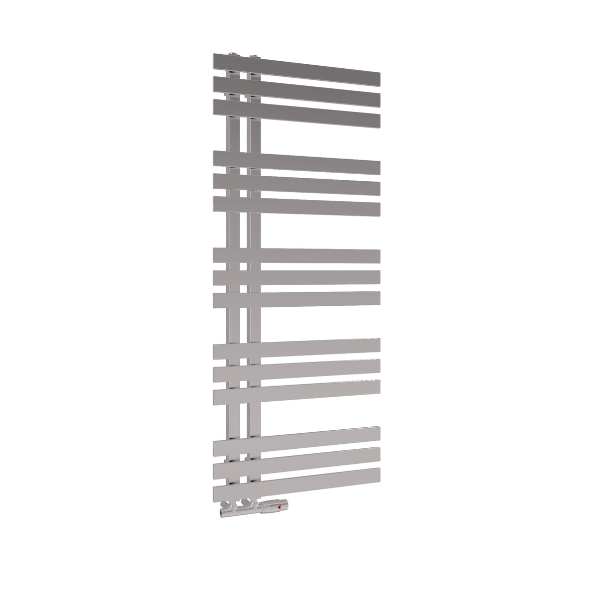 Scudo Elizabeth Vertical Chrome Towel Radiator, 1200mm X 500mm