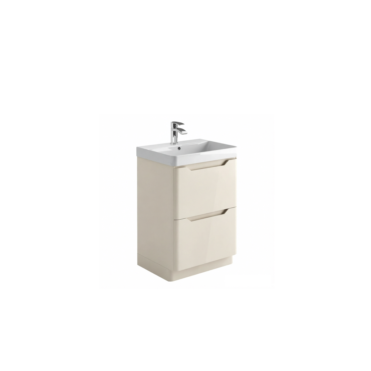 Scudo Ella 600mm Floor Standing Vanity Unit, Stone