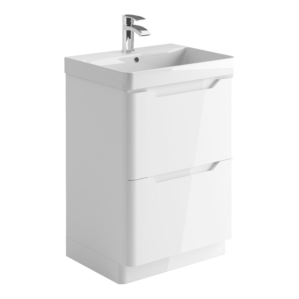 Scudo Ella 600mm Floor standing Vanity Unit With Basin