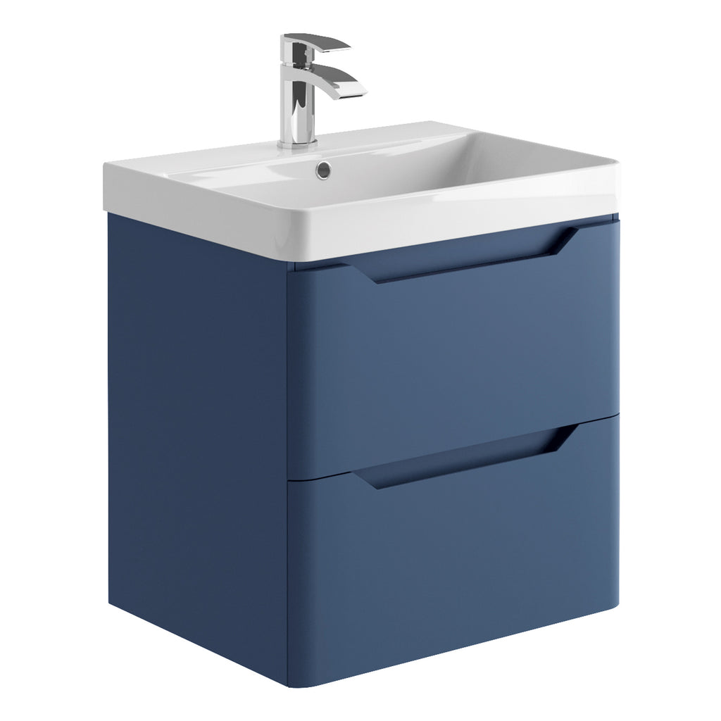 Scudo Ella 600mm Wall Hung Vanity Unit With Basin