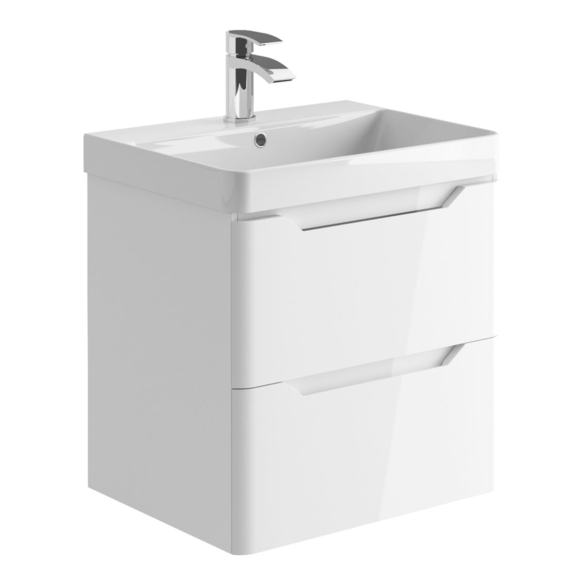 Scudo Ella 600mm Wall Hung Vanity Unit With Basin