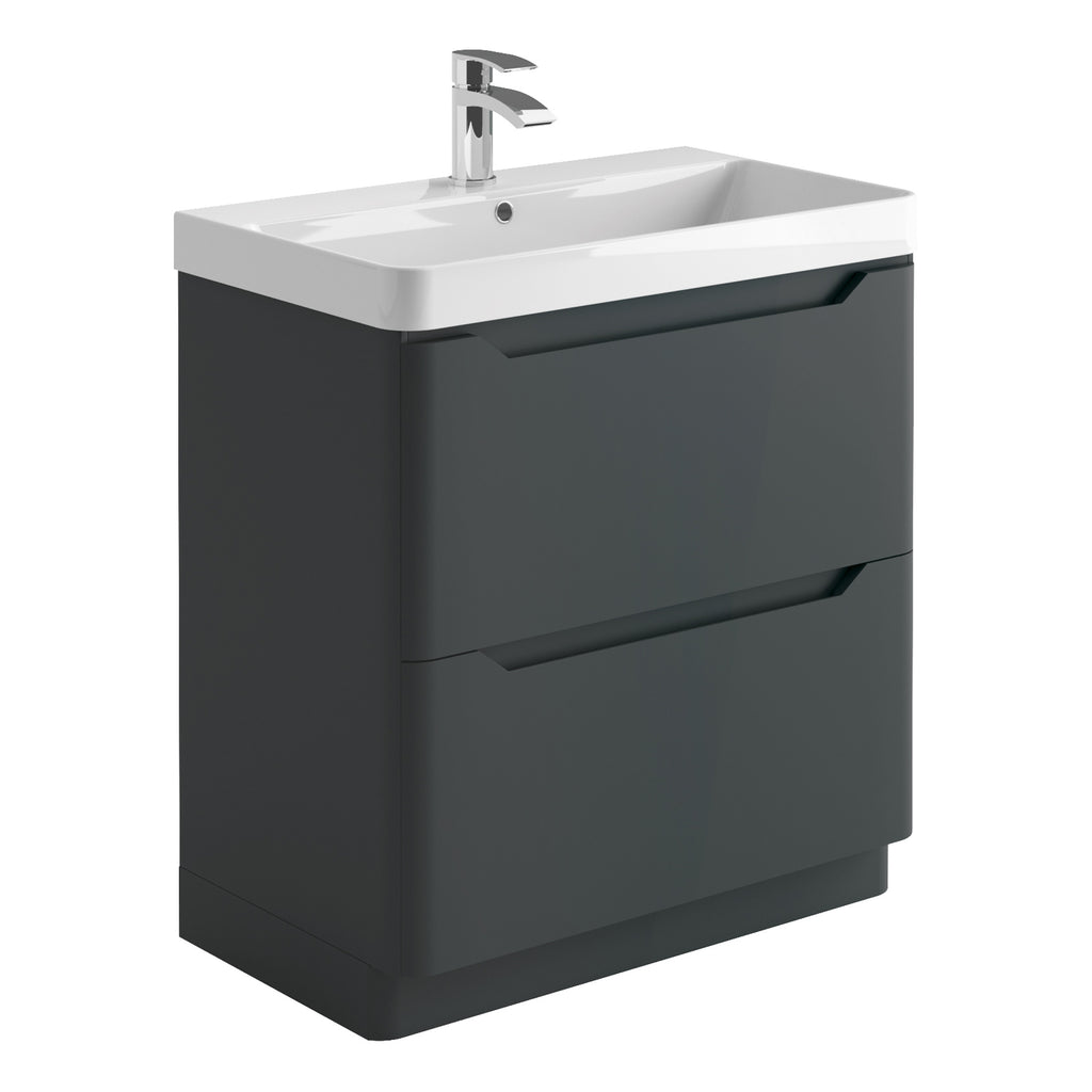 Scudo Ella 800mm Floor standing Vanity Unit With Basin