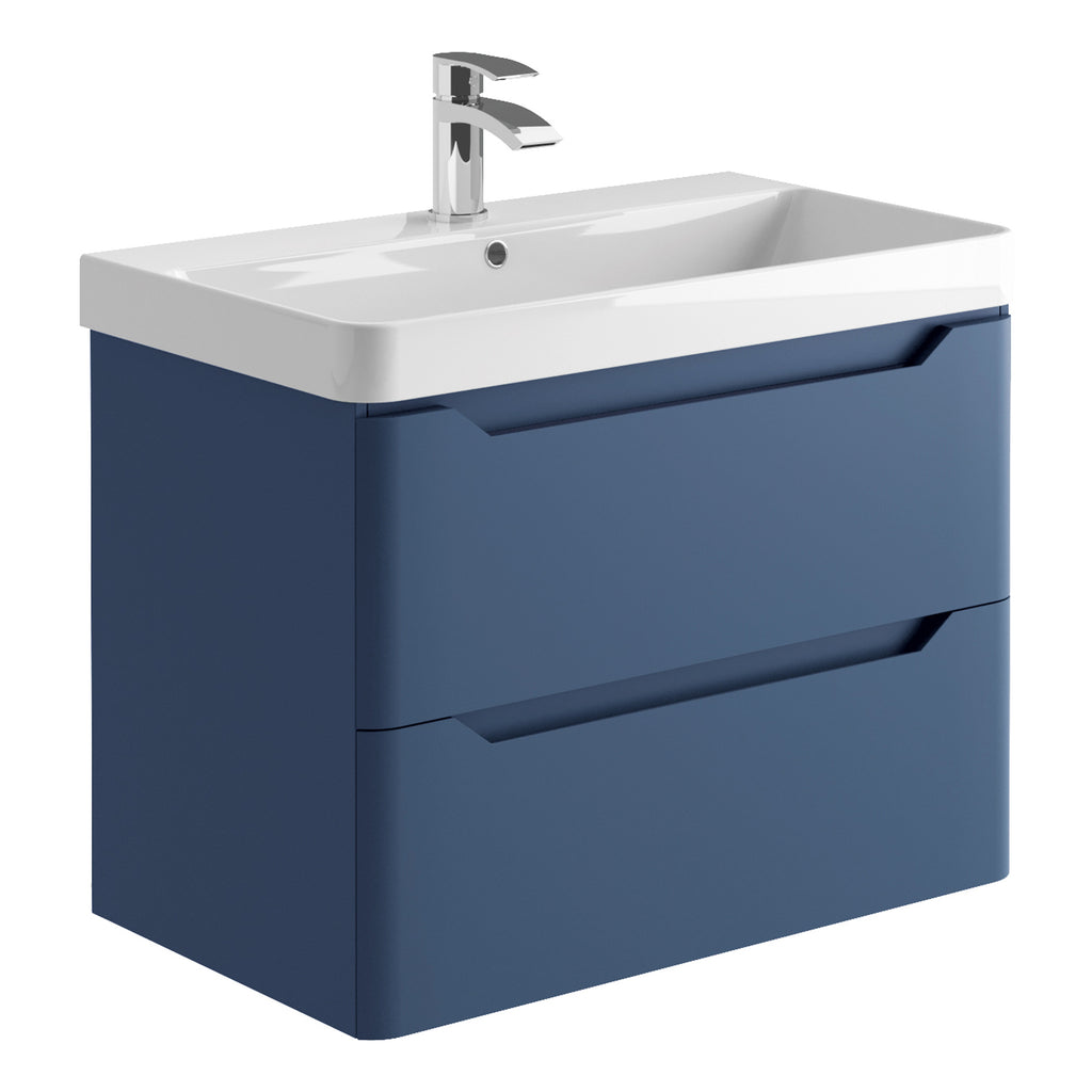 Scudo Ella 800mm Wall Hung Vanity Unit With Basin
