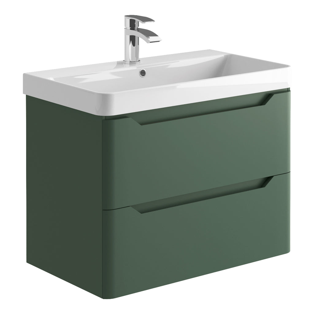 Scudo Ella 800mm Wall Hung Vanity Unit With Basin