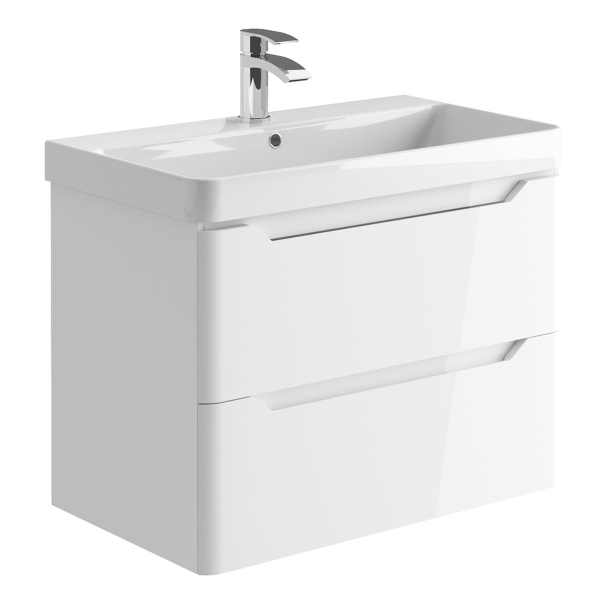 Scudo Ella 800mm Wall Hung Vanity Unit With Basin
