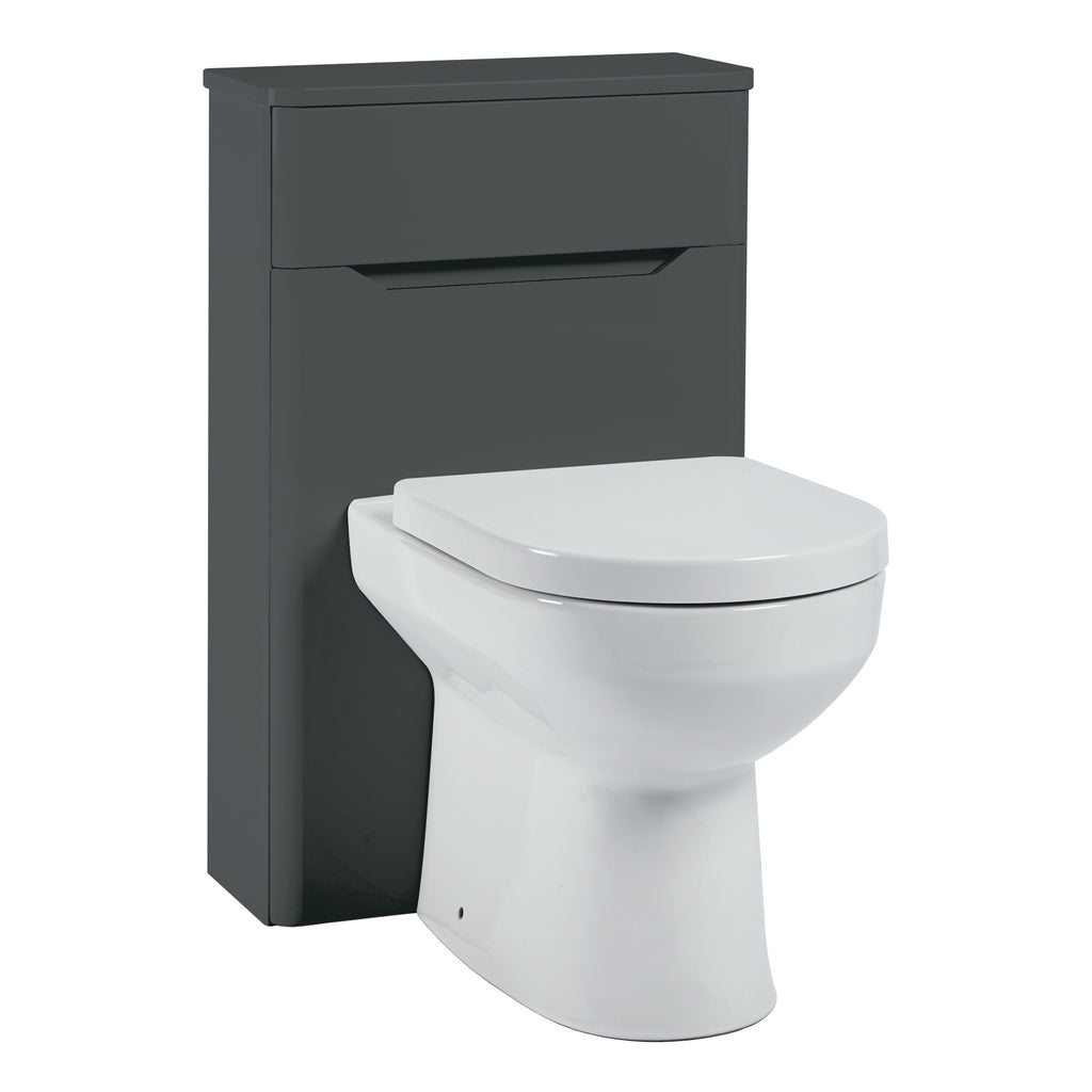 Scudo Ella 500mm Floor standing WC Unit, Anthracite