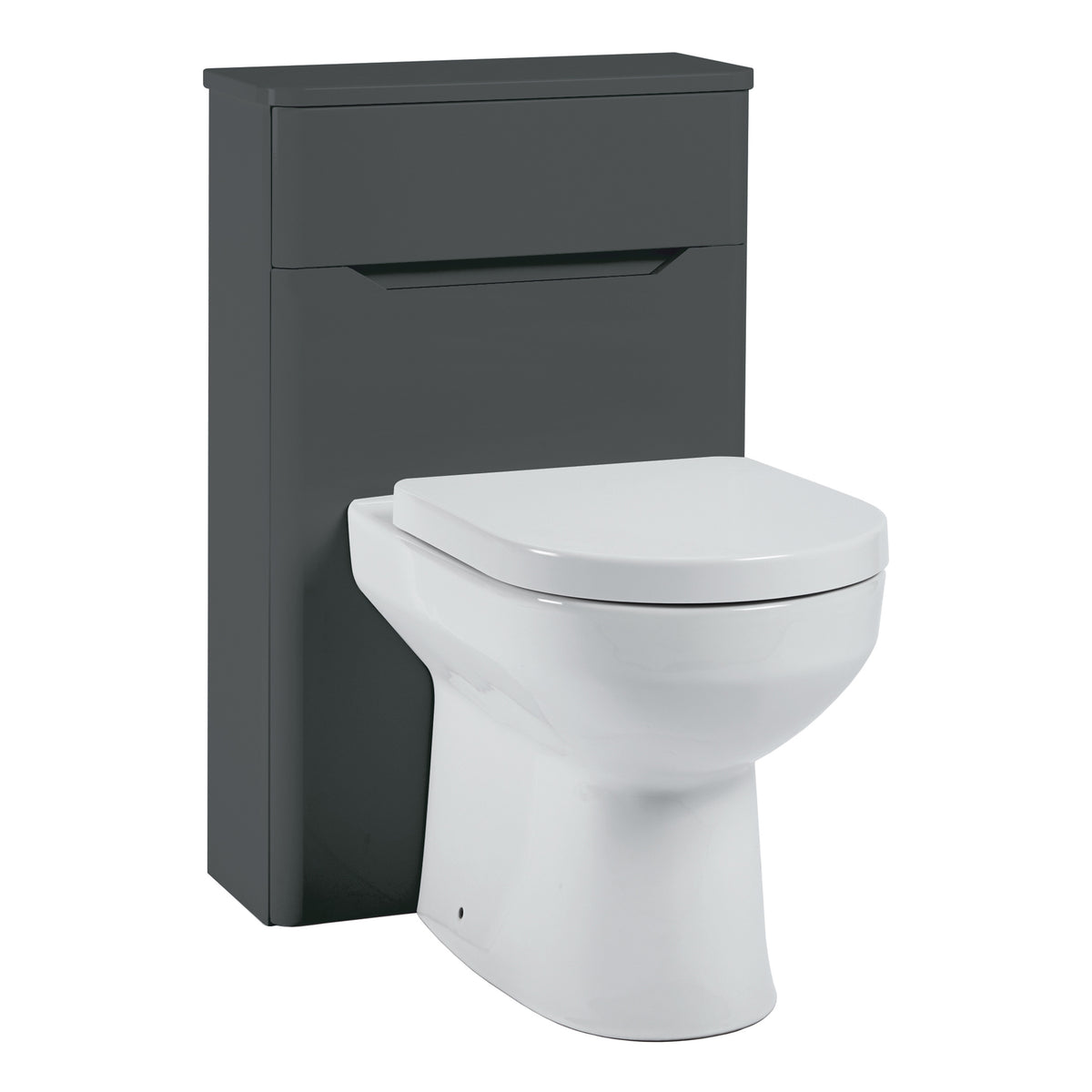 Scudo Ella 500mm Floor standing WC Unit, Anthracite
