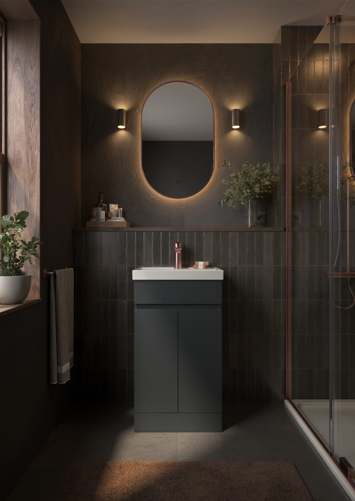 Scudo Empire 500mm Floor Standing Vanity Unit With Basin