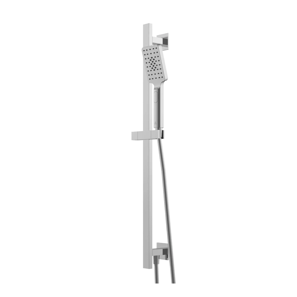 Modern outdoor shower head with sleek design, adjustable height, and durable materials, perfect for bathroom renovations or outdoor use.