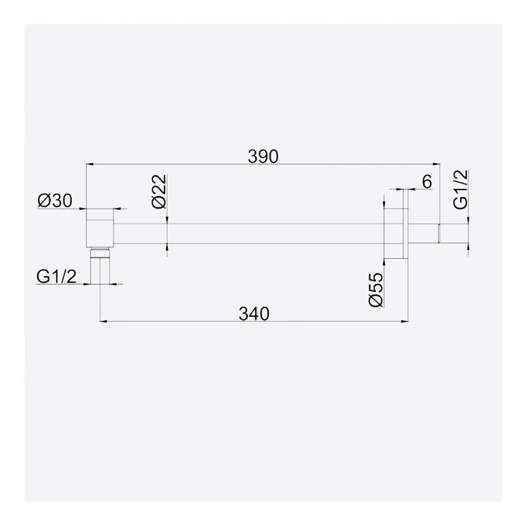 High-quality bathroom plumbing technical drawing with precise measurements and technical details from Bubly Bathrooms. Designed for bathroom installation and plumbing professionals.