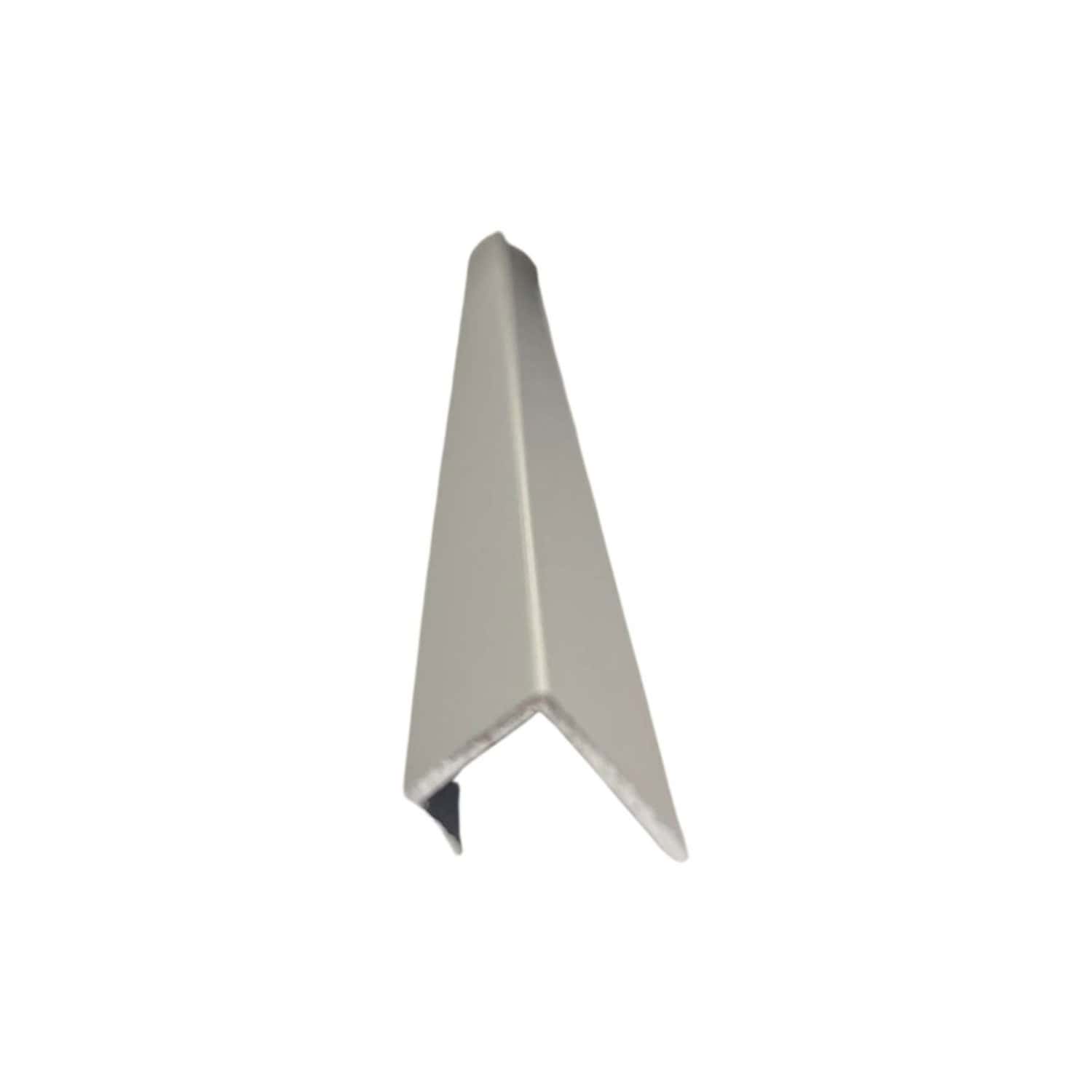 Aluminium corner trim for bathroom installations, durable and easy to install, ideal for sealing edges and joints in shower enclosures and bathroom panels.