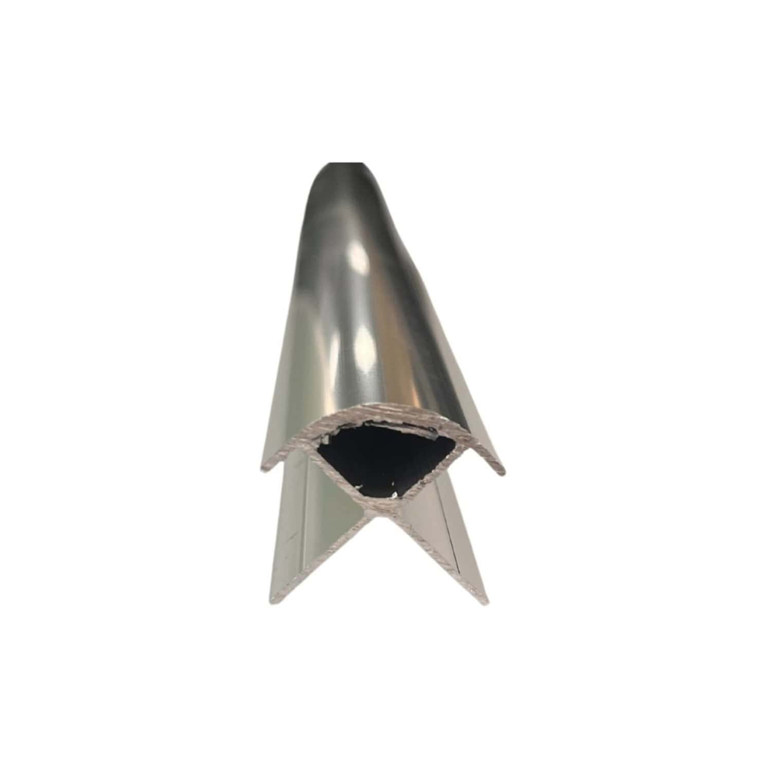 Shower door seal strip made of durable aluminium for bathroom waterproofing and sealing, ensuring a secure fit and preventing water leaks on shower enclosures.