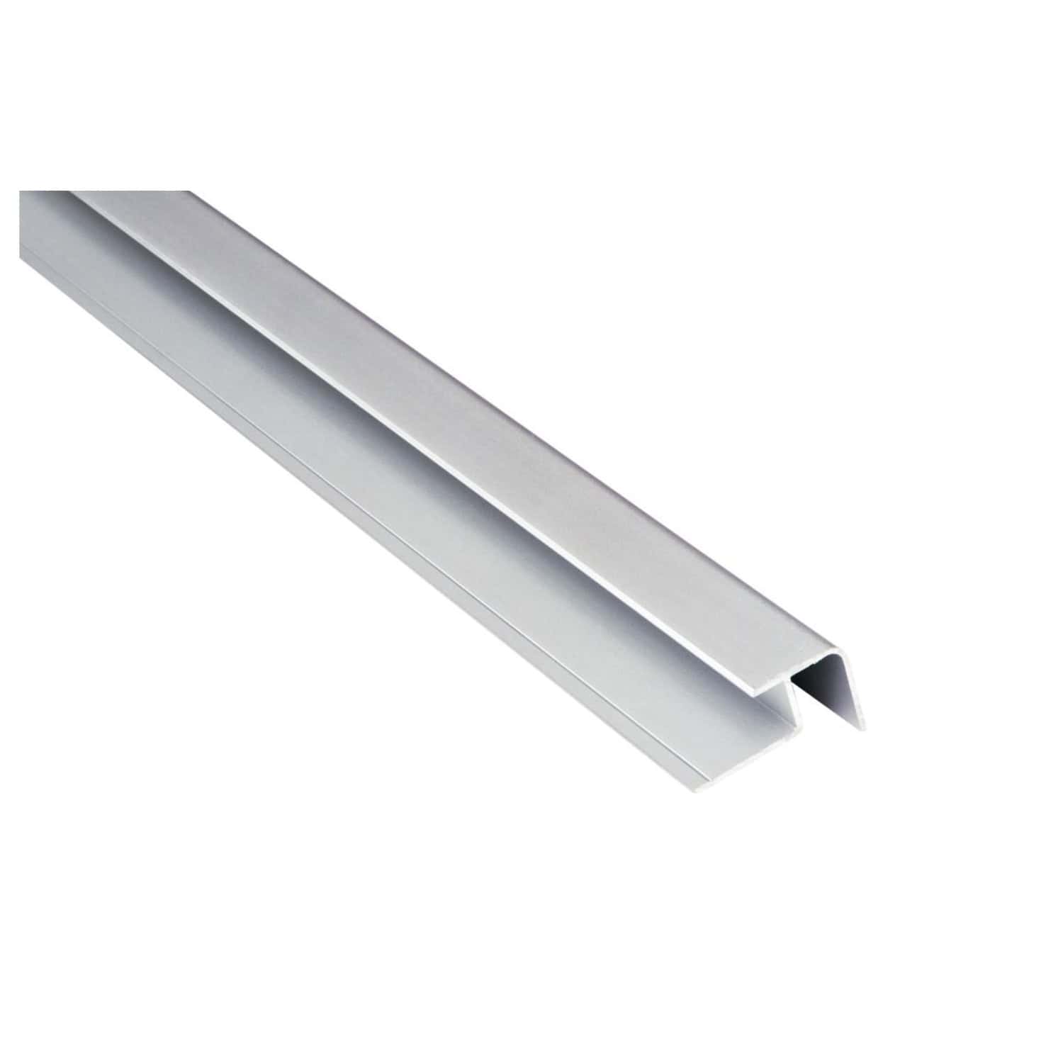 Aluminium bathroom trim profile with sleek finish, ideal for framing tiles and shower enclosures, enhancing bathroom aesthetics and durability. Suitable for modern bathroom designs.