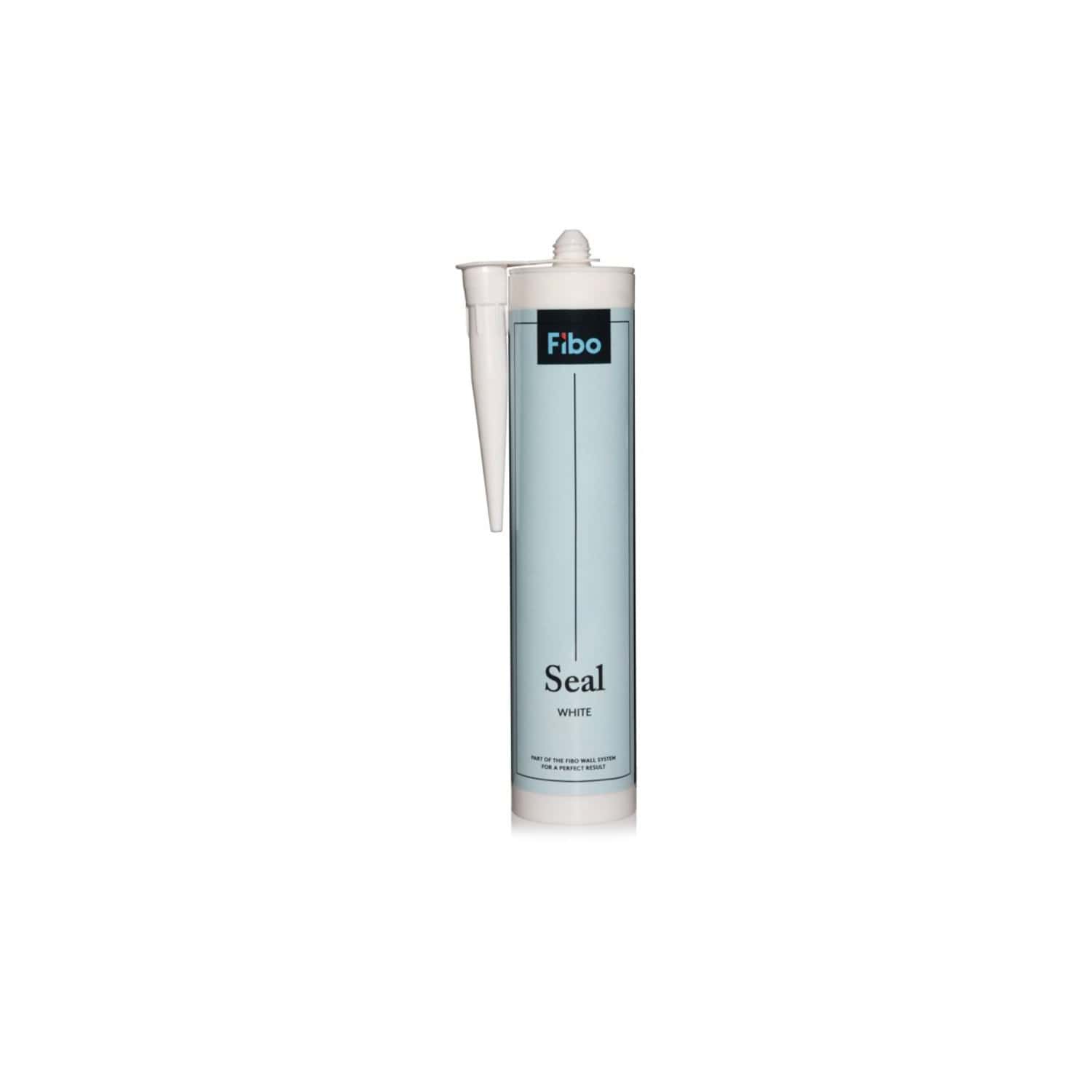 Fibo Seal White wall sealant for bathroom waterproofing and grout protection, ideal for shower areas and tiles, ensuring a durable, watertight finish in bathroom renovations.