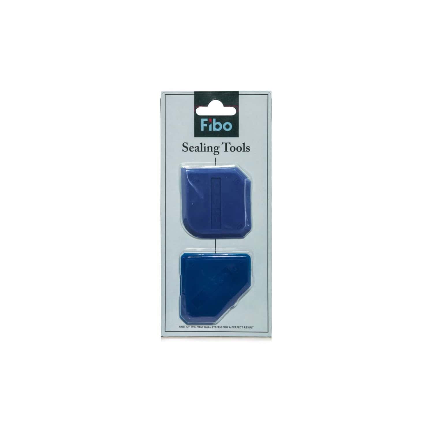 Bright blue sealing tools by Fibo for bathroom waterproofing and sealing tiles, ideal for professional bathroom renovations and bathroom waterproofing projects.