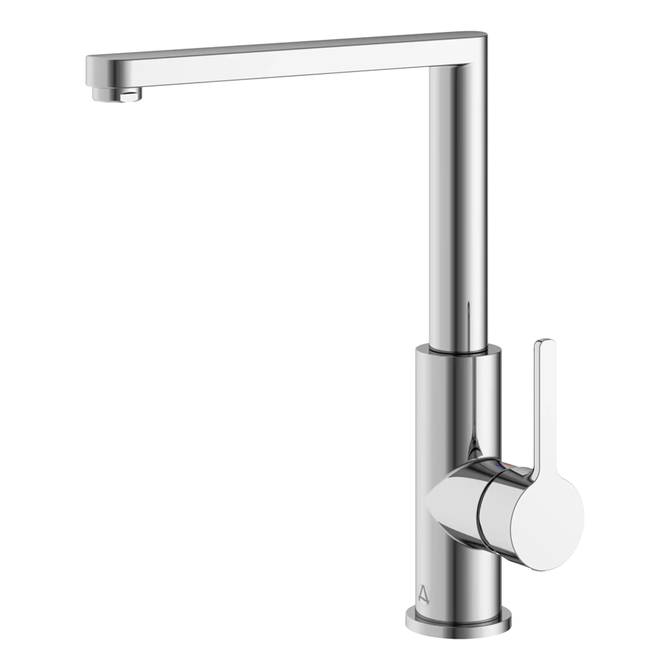 High-quality chrome kitchen tap with a modern, sleek design, ideal for contemporary bathrooms and kitchens, featuring easy control and durable construction.