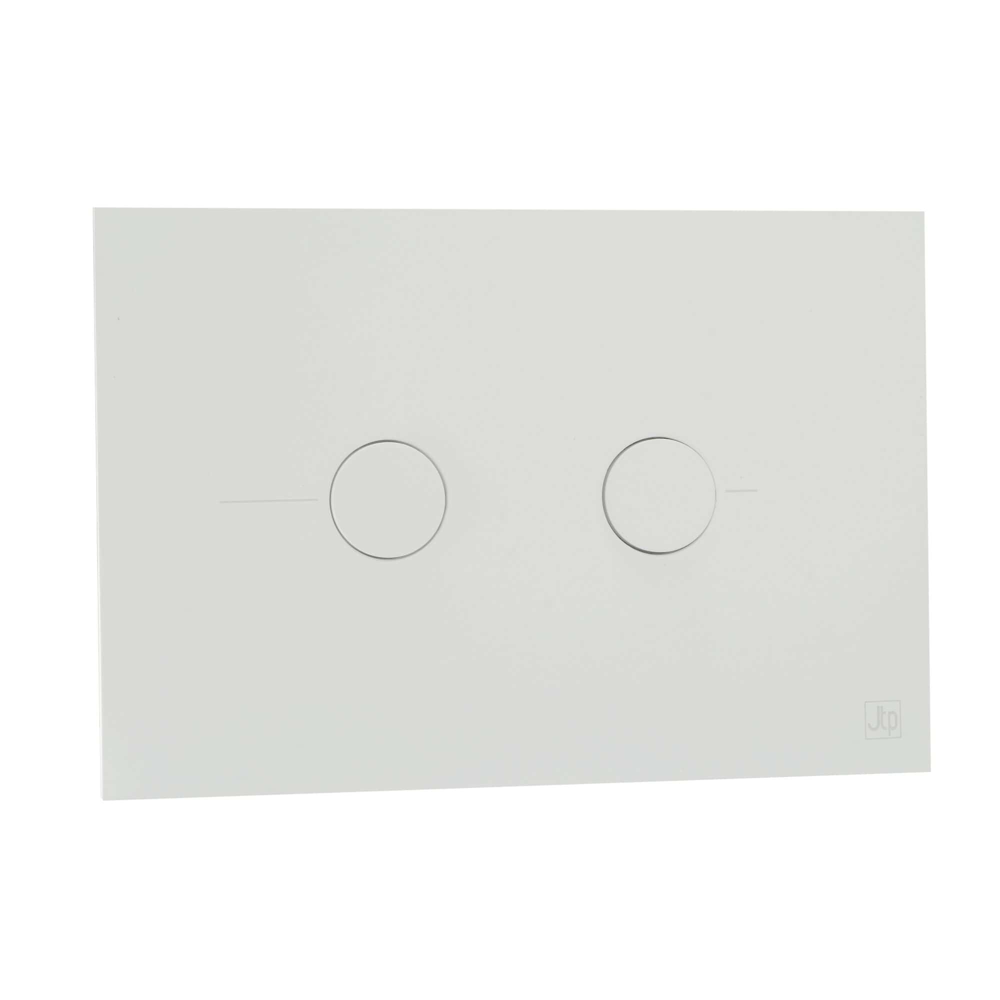 Dual flush toilet flush plate with modern design for efficient bathroom flushing systems. Compatible with contemporary bathroom decor, easy to install and operate.