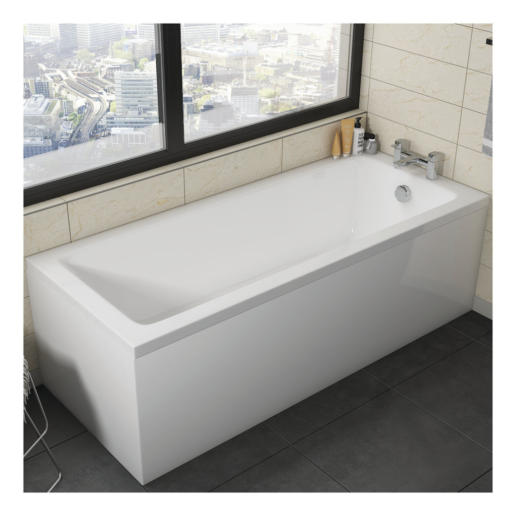 Scudo 1700mm Waterproof Bath Front Panel - Gloss White