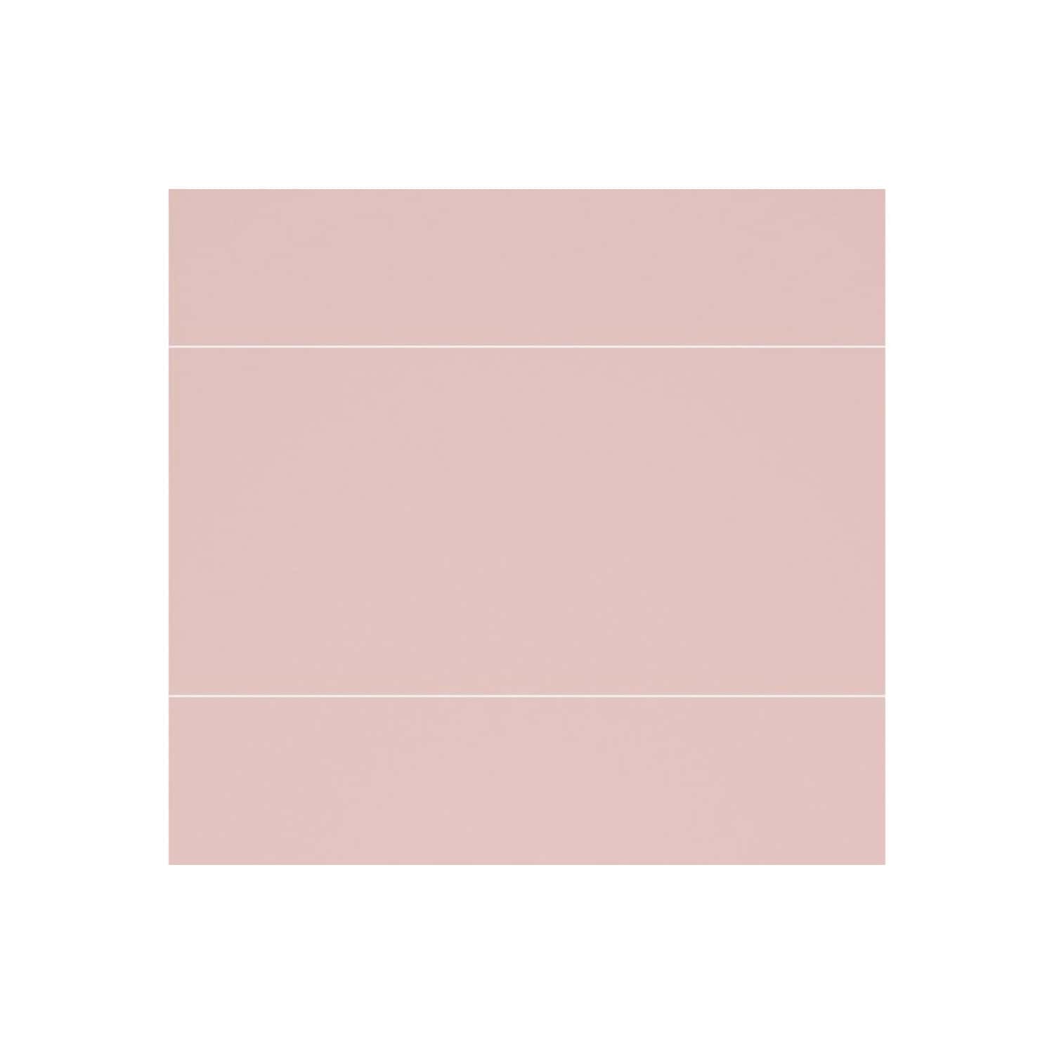 Cream pink bathroom tiles with white grout lines, ideal for modern bathroom decor. Elegant and versatile tiling design suitable for stylish bathroom renovation projects.
