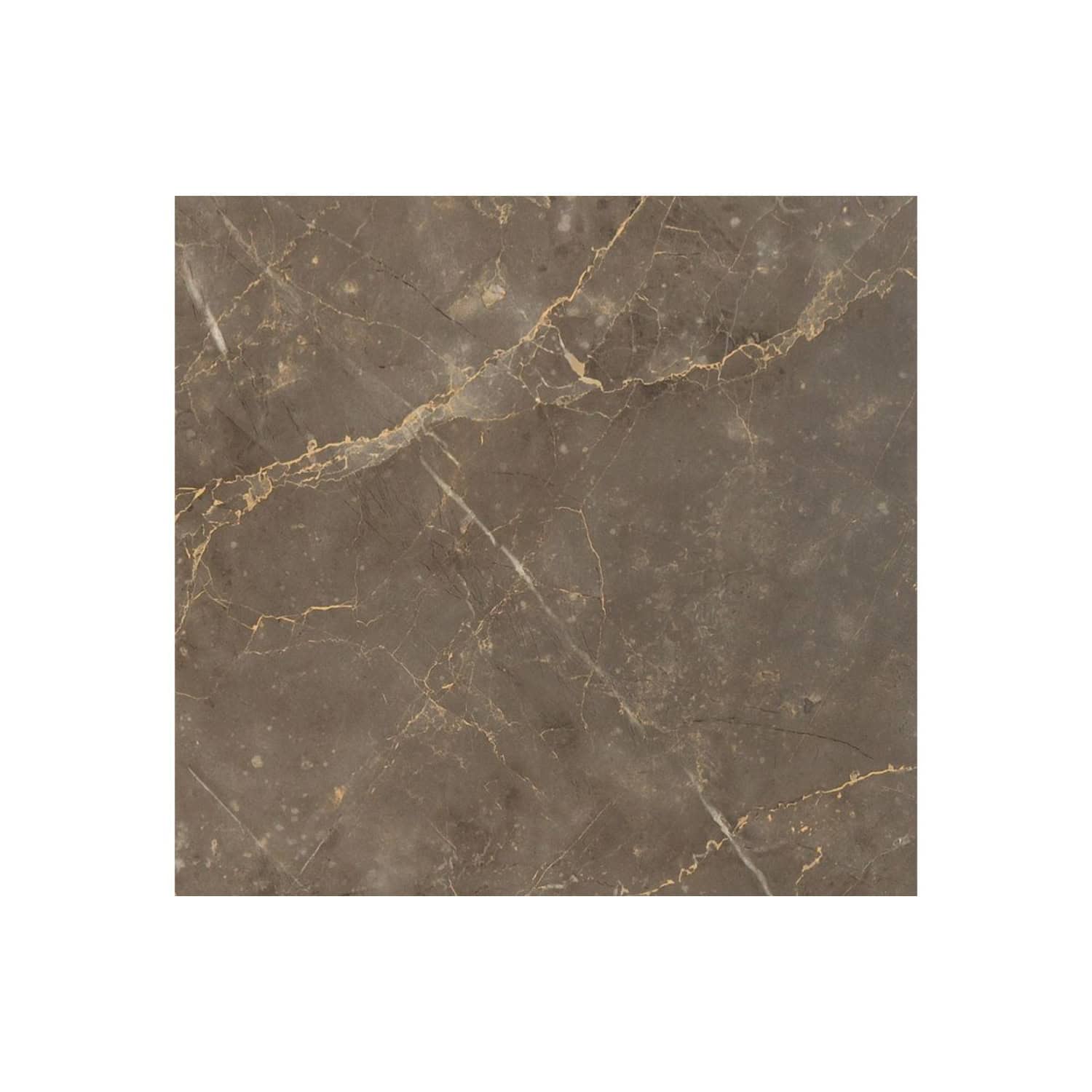 Polished brown marble surface with gold veining, ideal for luxurious bathroom design. Perfect for bathroom countertops, flooring, or feature walls in high-end modern bathrooms.