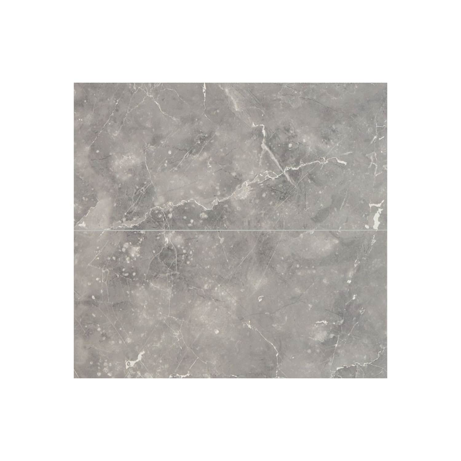 Polished grey marble bathroom wall tile with natural veining, perfect for modern and elegant bathroom designs. Durable and stylish, ideal for creating a sophisticated bathroom environment.