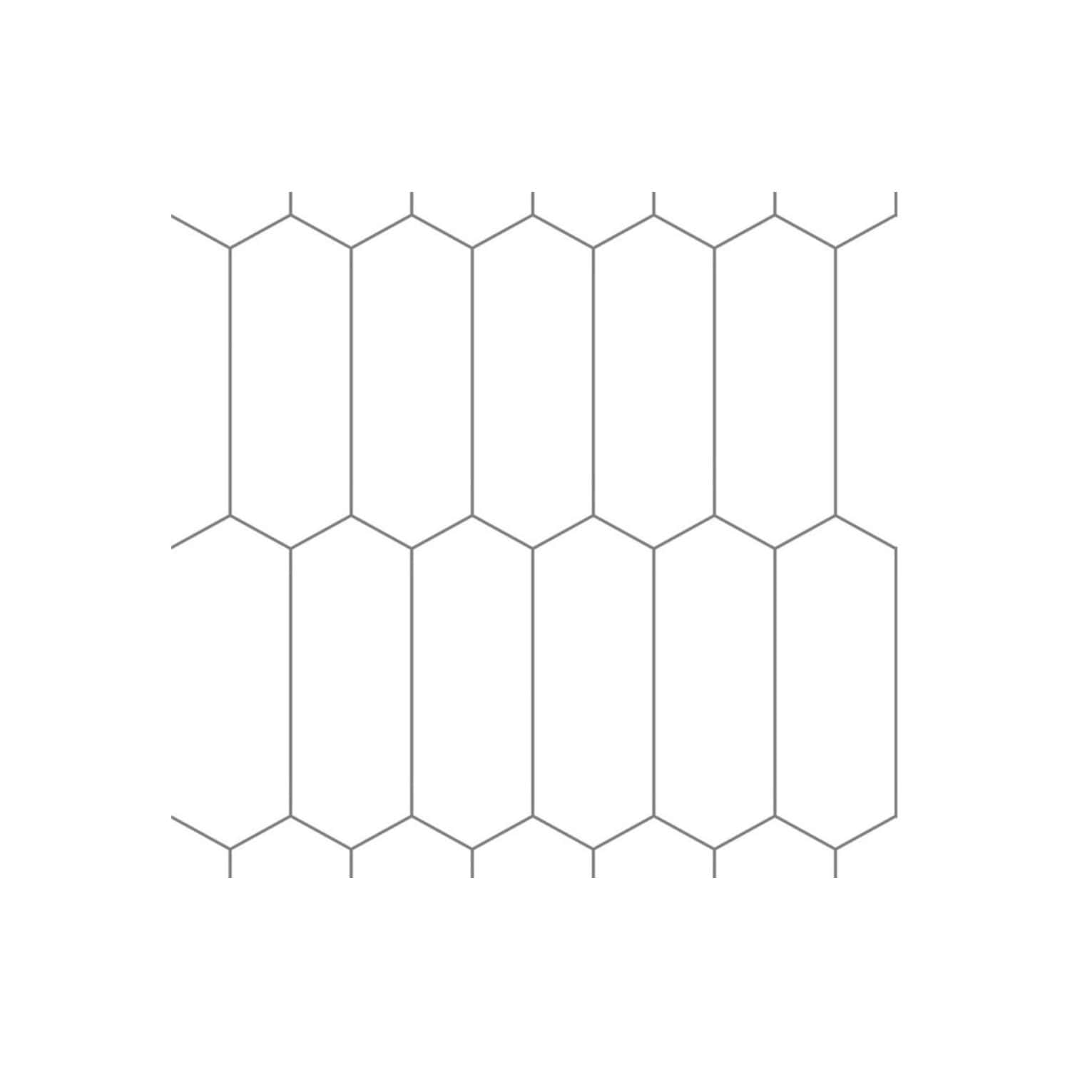 Hexagonal tile pattern for bathroom design with modern aesthetic and grey grout lines.