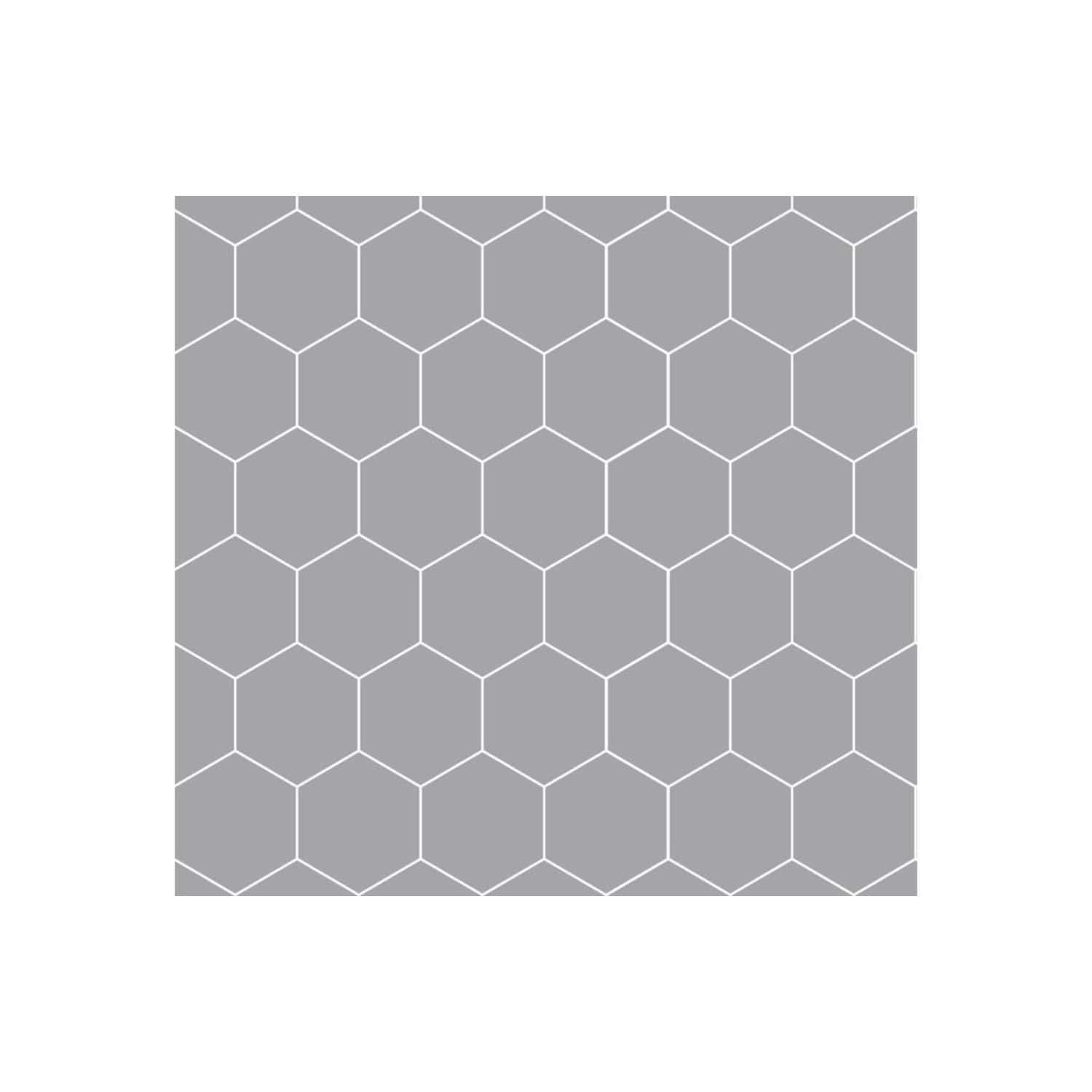 Sleek grey hexagon bathroom tiles ideal for modern bathroom renovation and aesthetic design. Perfect for flooring or wall decoration, adding contemporary style to your bathroom space.