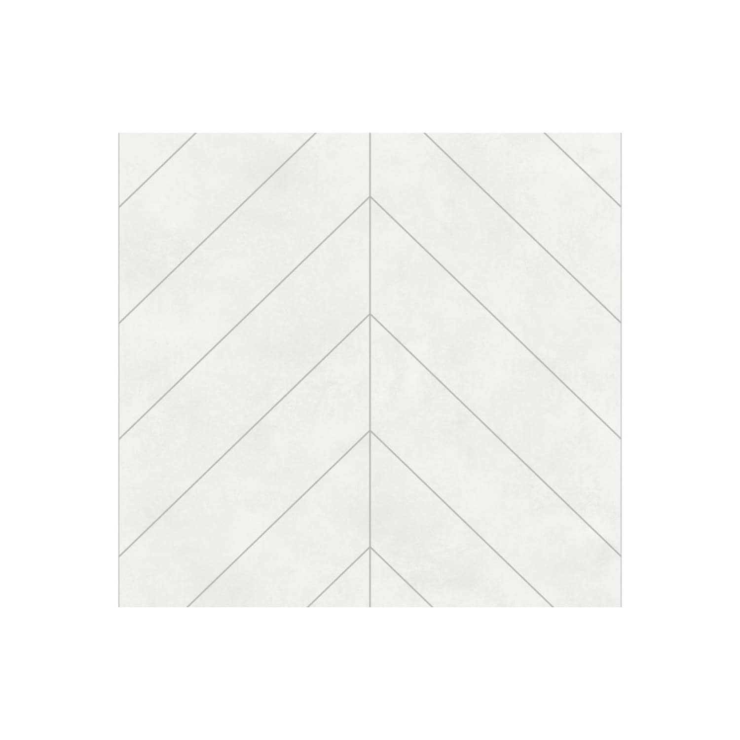 Stylish white chevron patterned bathroom tiles by Bubly Bathrooms, perfect for modern bathroom renovation and creating a sleek, contemporary look.